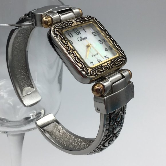 Ornate Collezio Hinged Bracelet Watch Vintage - Picture 3 of 14
